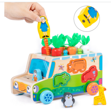 Montessori Wonder Ark | Diversión para jugar para niños curiosos - Set de juego interactivo de madera